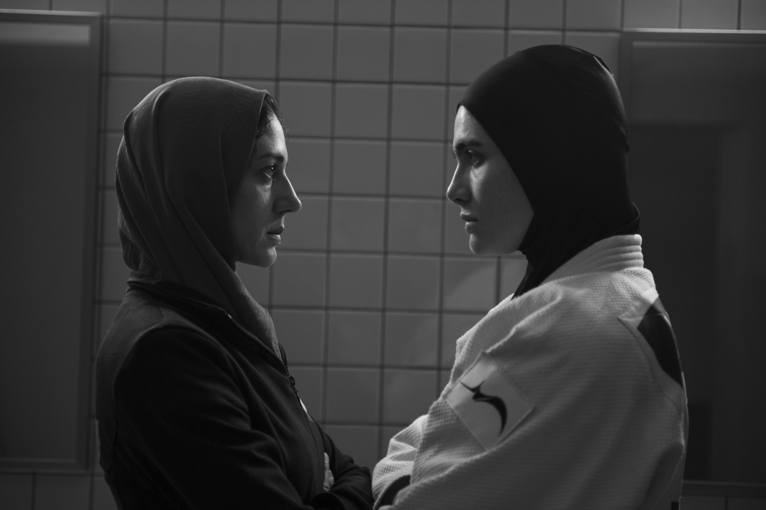 Zar Amir as Maryam Ghanbari, Arienne Mandi as Leila Hosseini_Tatami_003_8266-Photo Credit Juda Khatia Psuturi